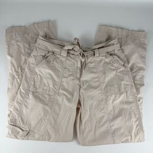 Topaz Cream Cargo Pants – Utility Pockets Y2K Streetwear